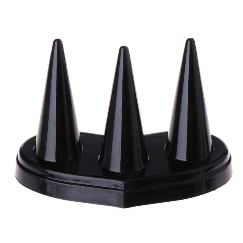Black & White Crystal Finger Ring Display Stands