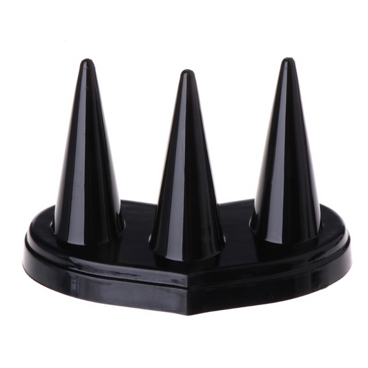 Black & White Crystal Finger Ring Display Stands