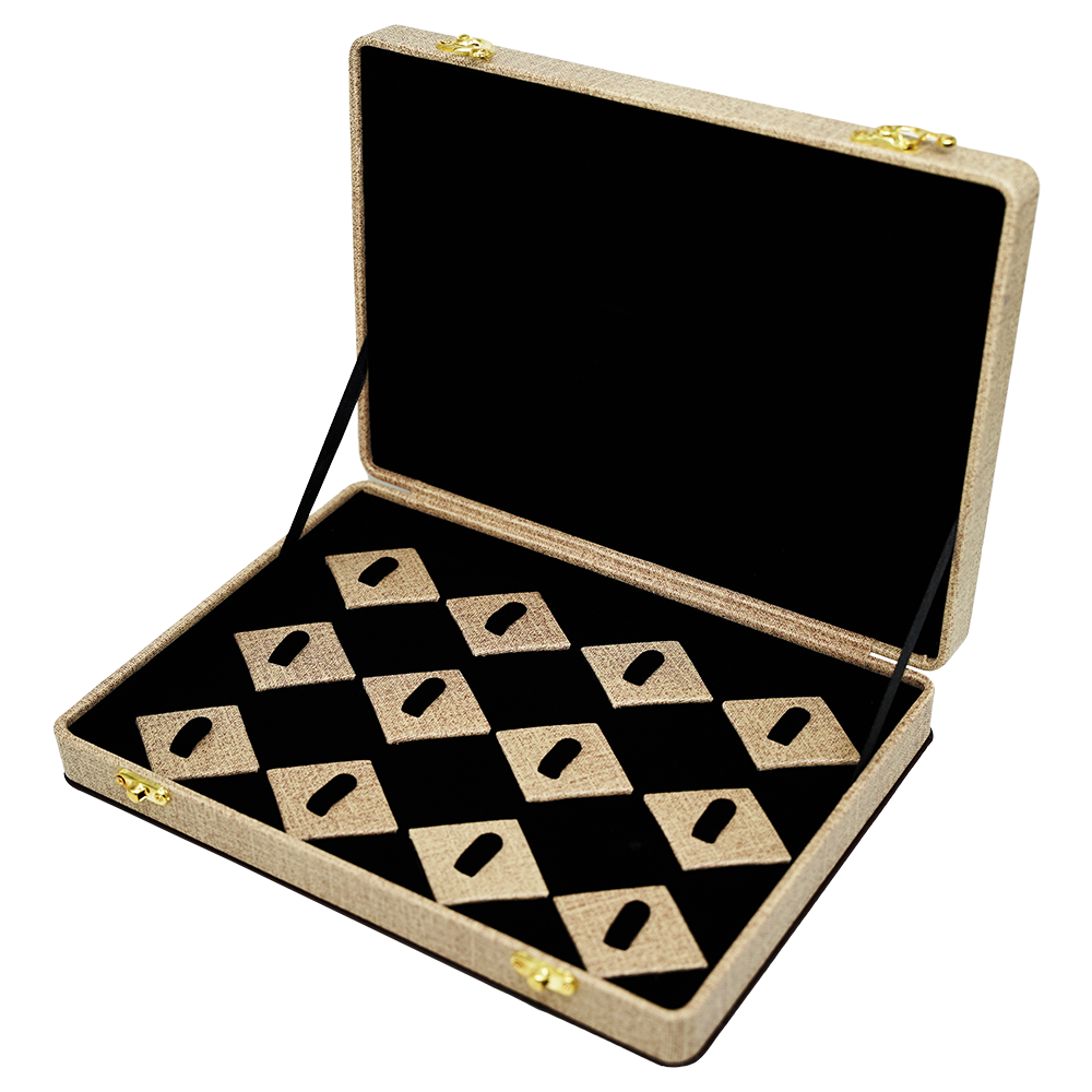 Brown Leatherette Stock Boxes