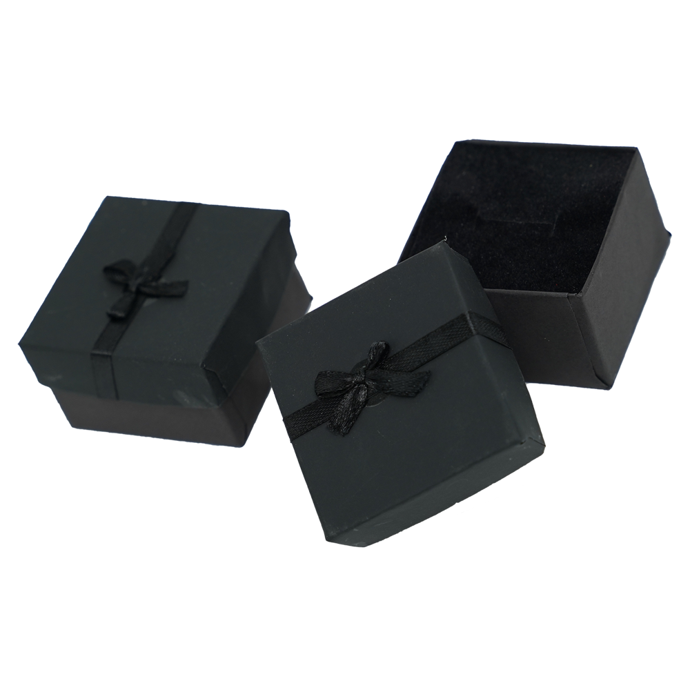 Black Cardboard Jewelry Boxes