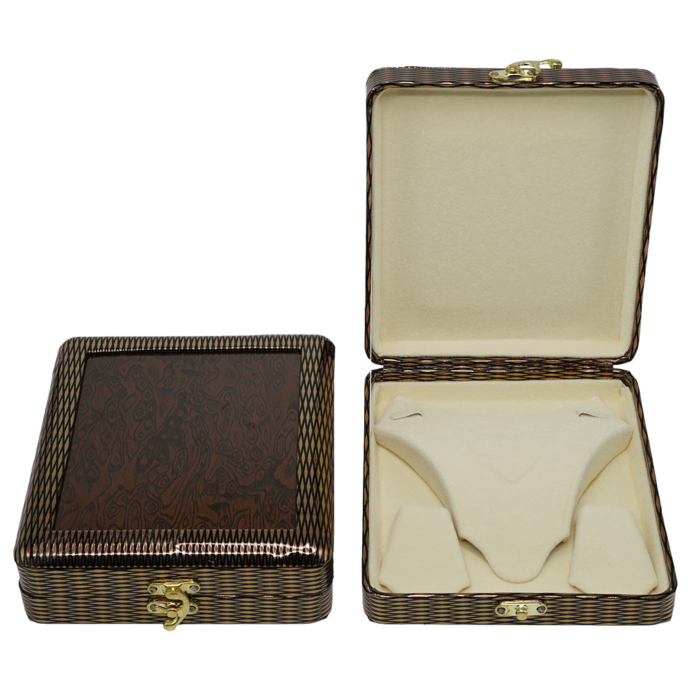 A Model: 6x6 Necklace jewelry Box | Necklace jewelry Case | Leather Jewelry Necklace Storage Box