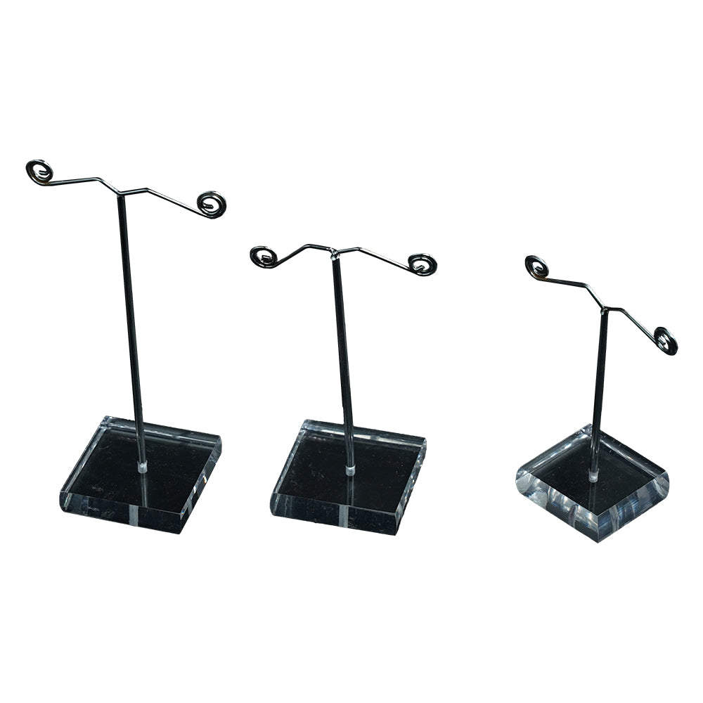 BLACK & WHITE CRYSTAL EARING STAND