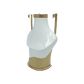 PATTENED GOLDEN & WHITE AMERICAN BUST