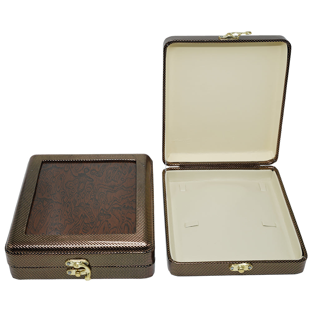 A Model: 6x6 Necklace jewelry Box | Necklace jewelry Case | Leather Jewelry Necklace Storage Box
