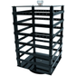 Black Crystal Bars Nose Pin  Display Stand