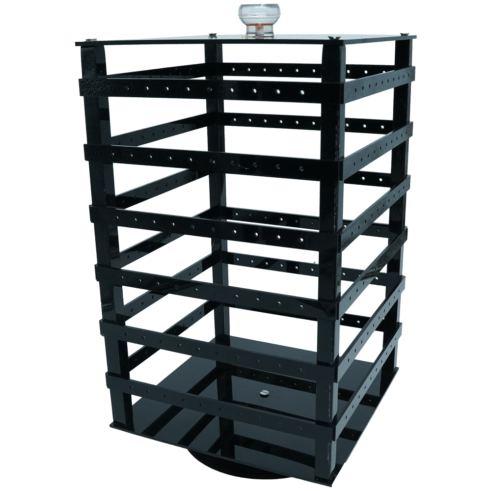 Black Crystal Bars Nose Pin  Display Stand