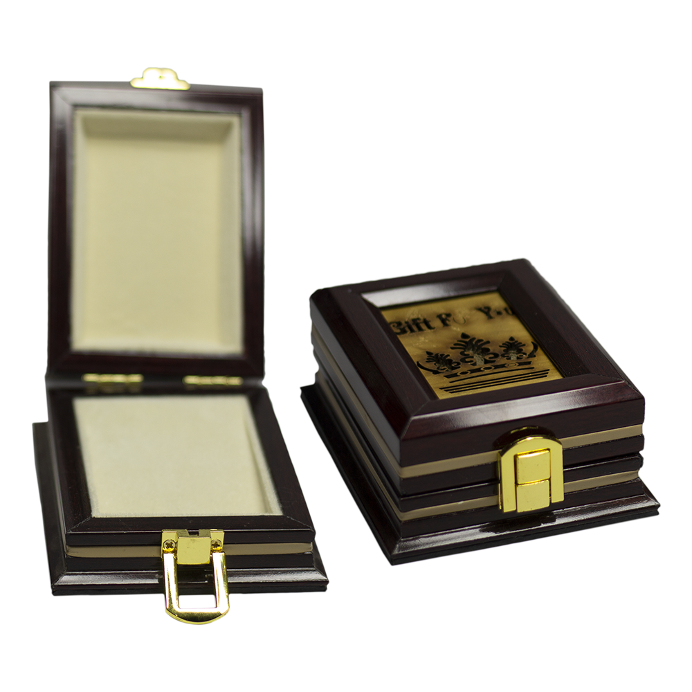 PVC Brown Wooden Jewelry Boxes