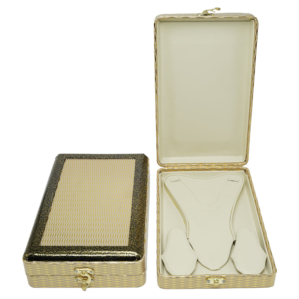 F Model: 10x6 Necklace jewelry Box | Necklace jewelry Case | Leather Jewelry Necklace Storage Box (Mala Set Box)