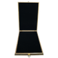 PVC Smooth Black Wooden Jewelry Boxes