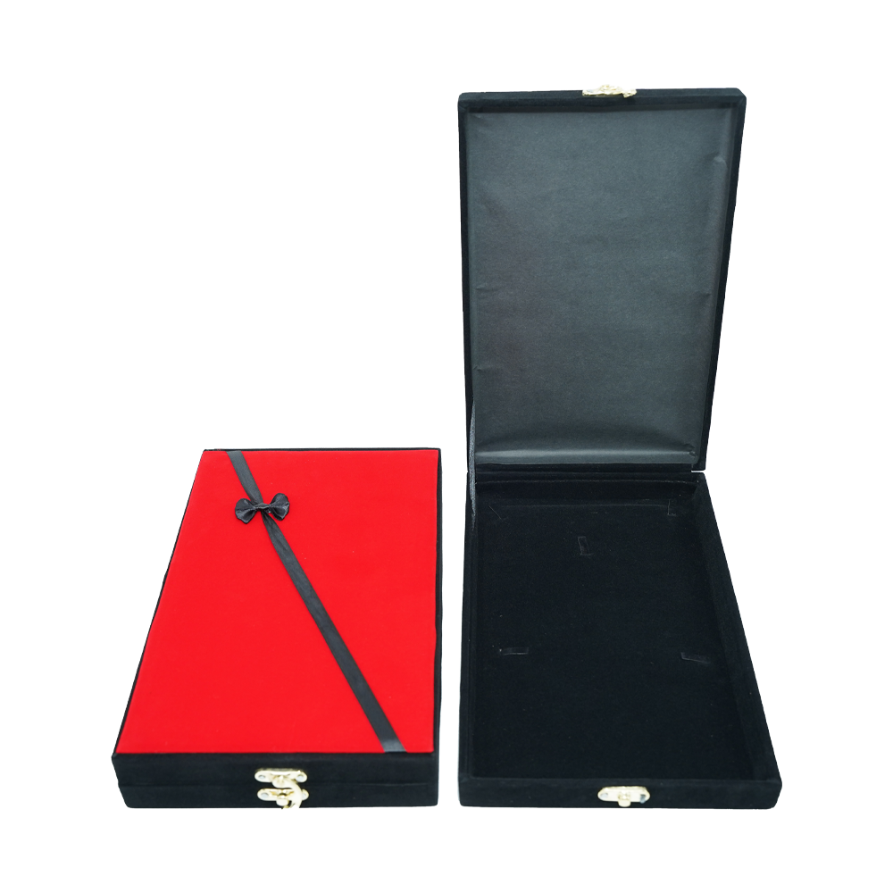 Red & Black Ribbon Jewelry Boxes