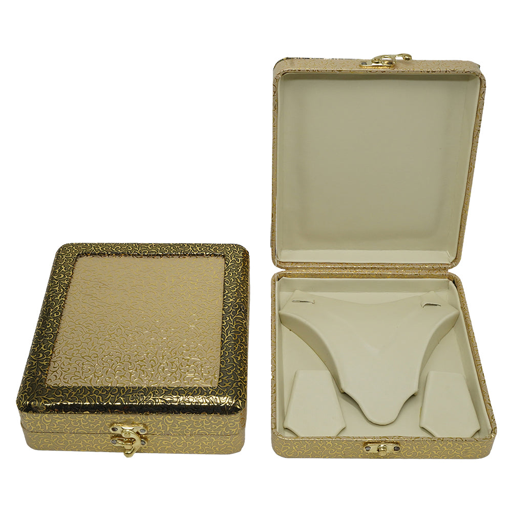 F Model: 6x6 Necklace jewelry Box | Necklace jewelry Case | Leather Jewelry Necklace Storage Box