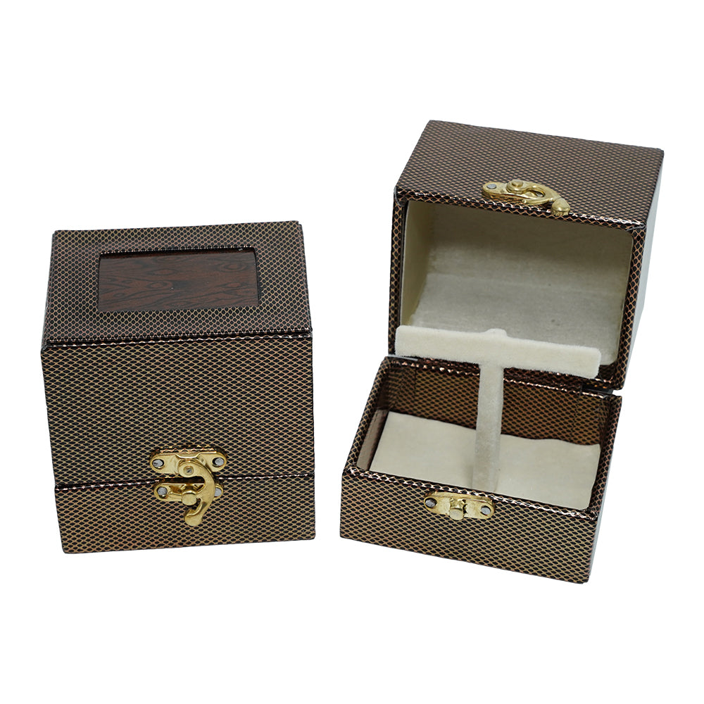A Model: Engagement Earring Box | Wedding Earring Box | Leather Jewelry Earring Box (Jhumka | Big Earrings Box)