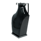 PATTENED SILVER & BLACK SIDE BUST
