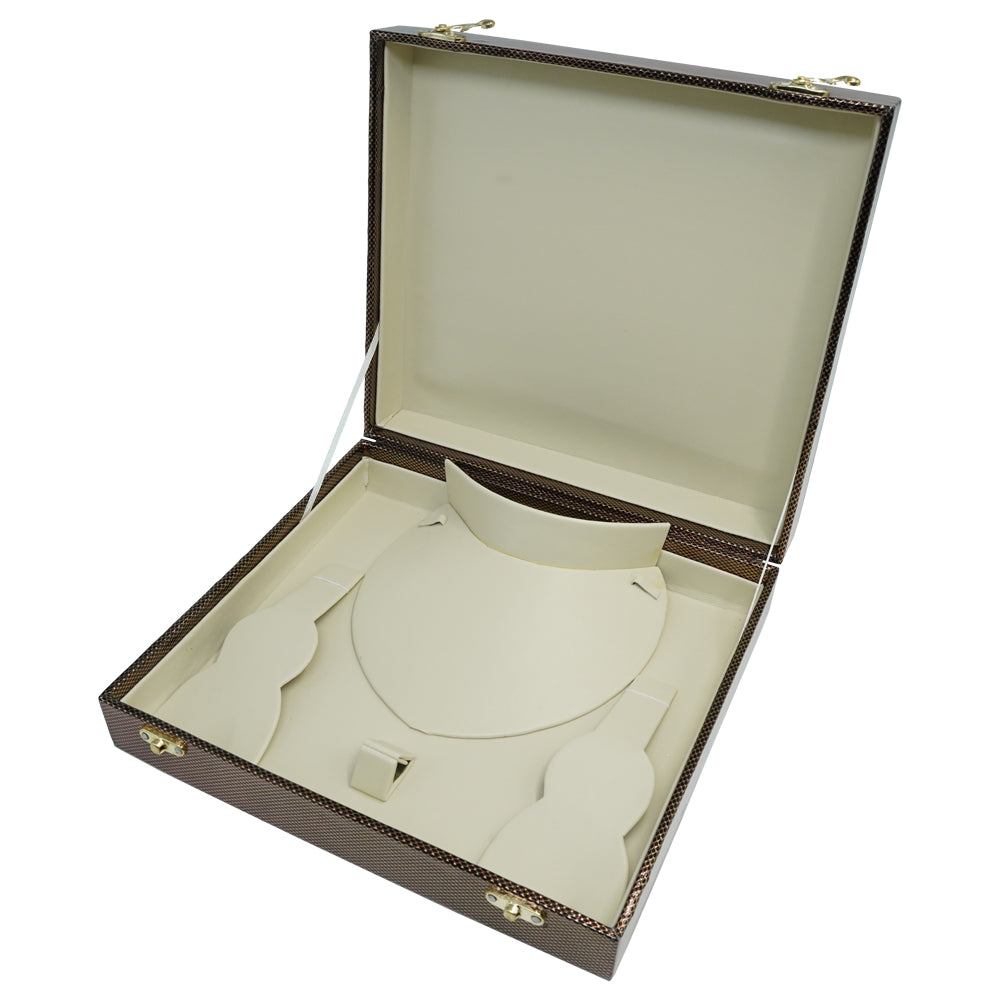A Model: 10x9 Collar Set jewelry Box | Necklace jewelry Case | Leather Jewelry Necklace Storage Box