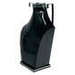 PATTENED SILVER & BLACK SIDE BUST