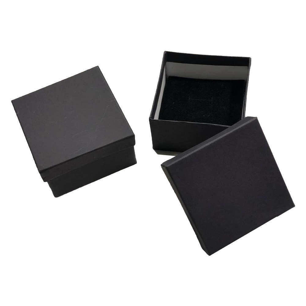 Black Cardboard Jewelry Boxes