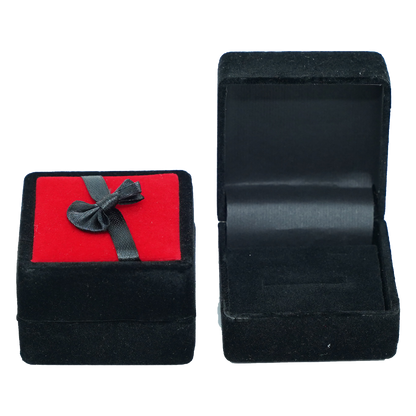 Red & Black Ribbon Jewelry Boxes