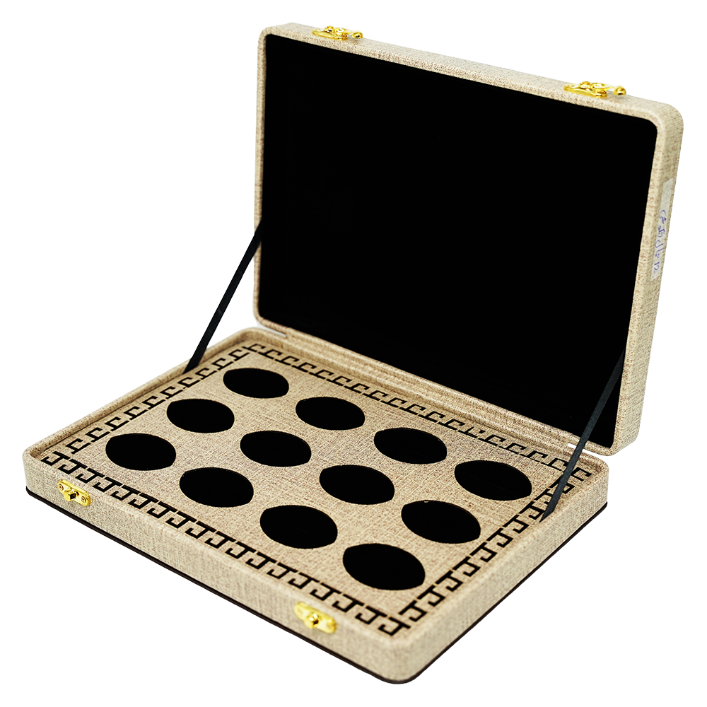 Brown Leatherette Stock Boxes