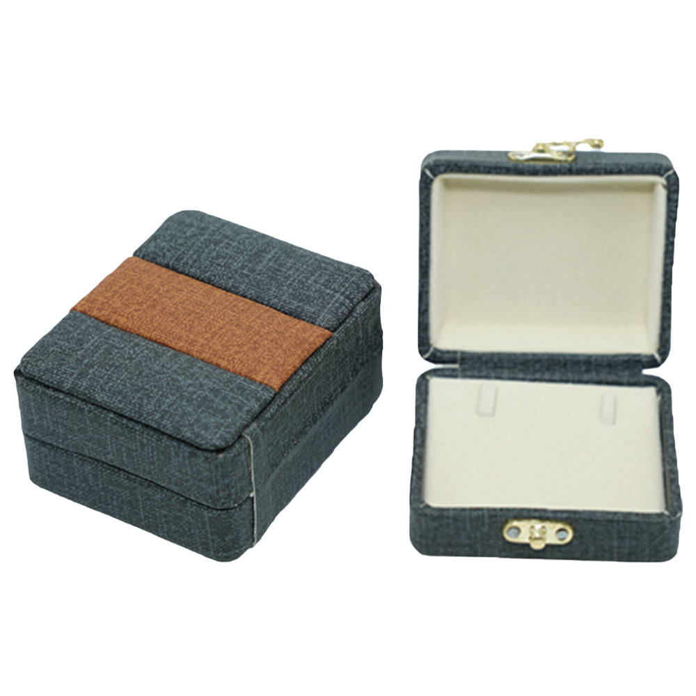 Leather & Velvet in Brown & Grey Jewelry Boxes