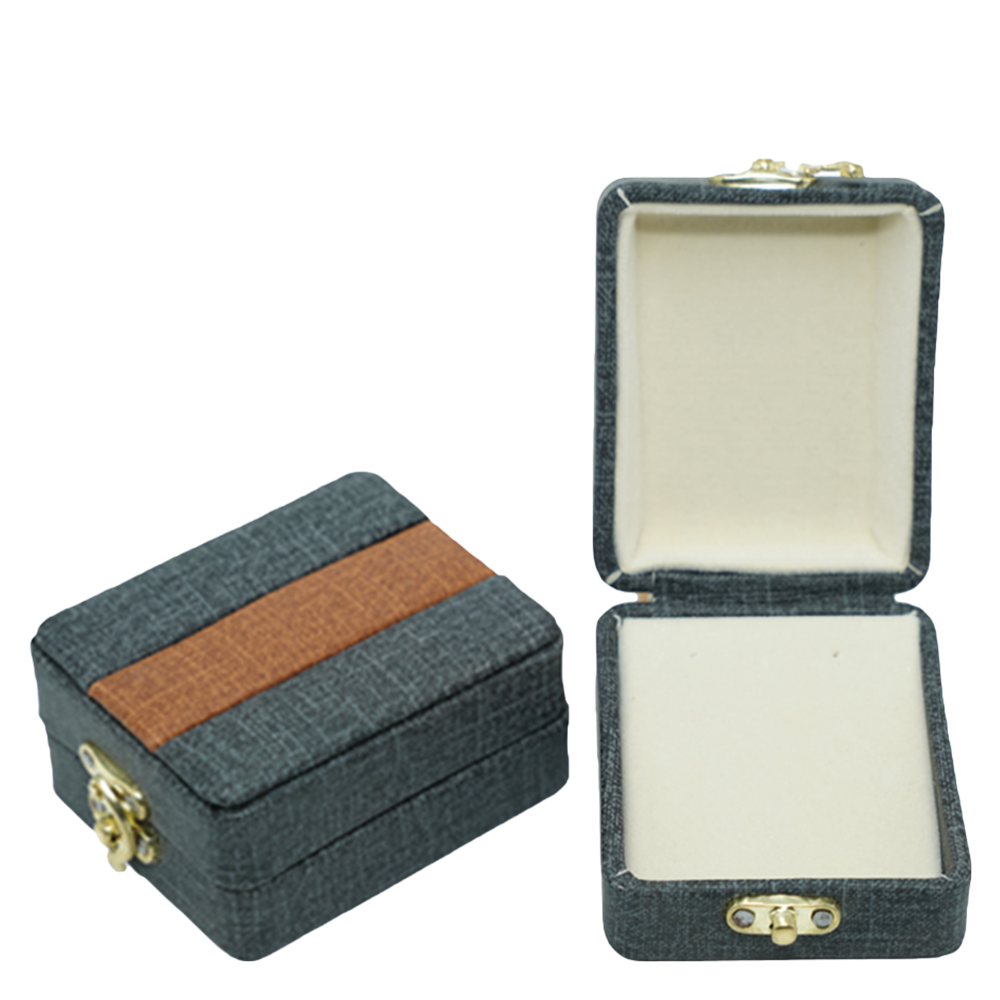 Leather & Velvet in Brown & Grey Jewelry Boxes