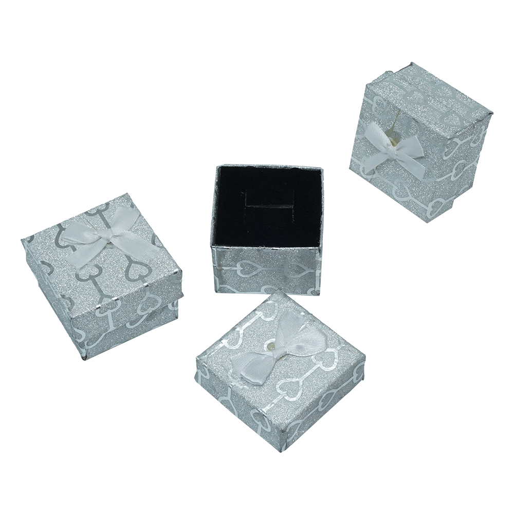 Glitter Multi Mix Color Cardboard Jewelry Boxes