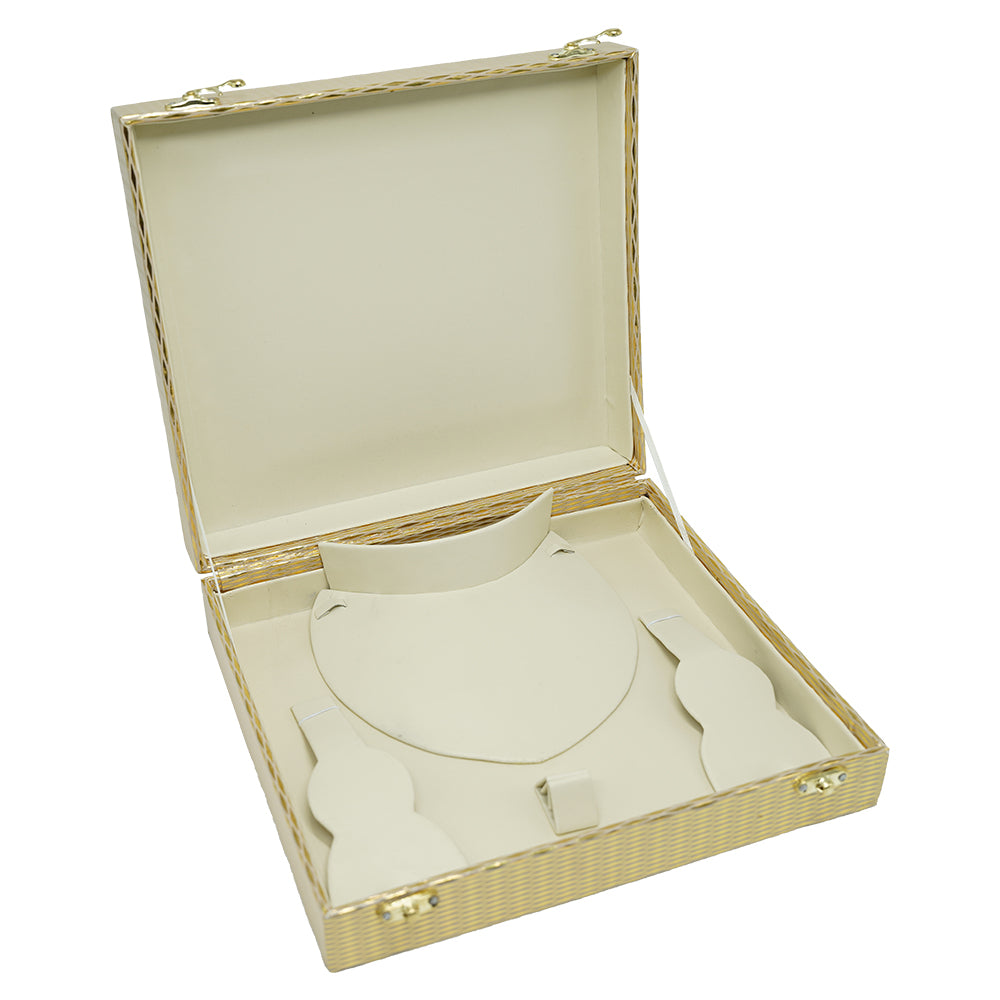 F Model: 10x9 Collar Set jewelry Box | Necklace jewelry Case | Leather Jewelry Necklace Storage Box