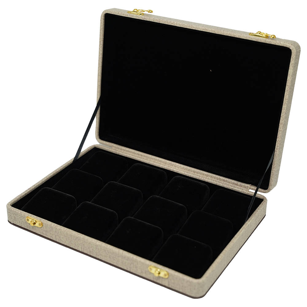 Brown Leatherette Stock Boxes