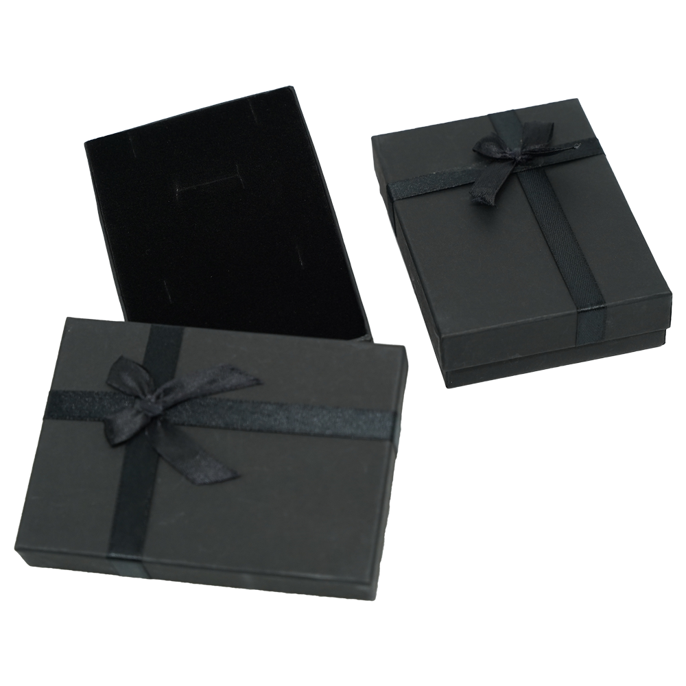 Black Cardboard Jewelry Boxes