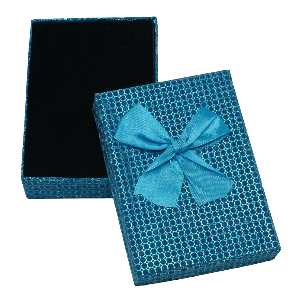 Glitter Multi Mix Color Cardboard Jewelry Boxes