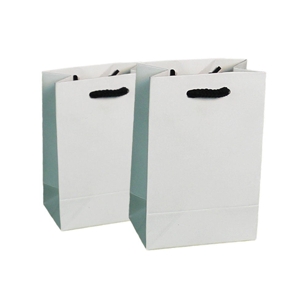 White & Black Eco Paper Jewel Bags