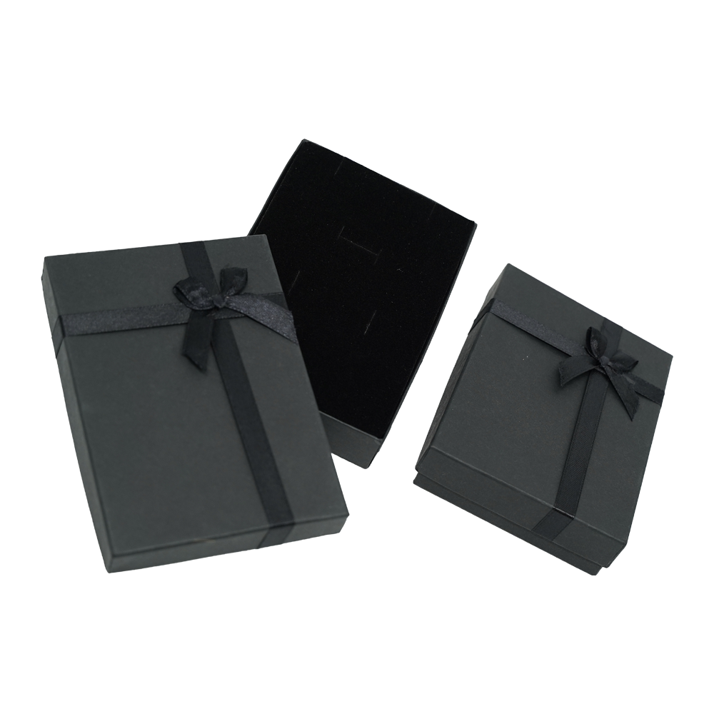 Black Cardboard Jewelry Boxes