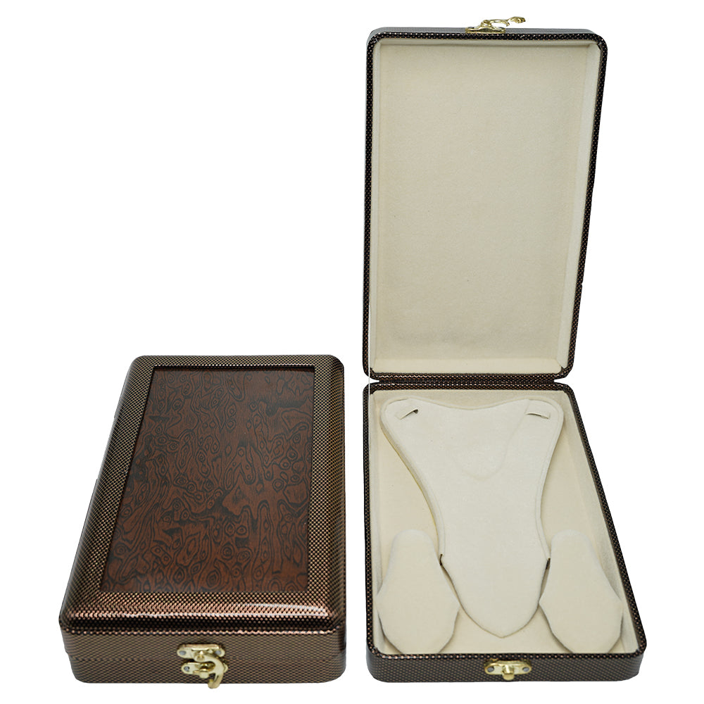 A Model: 10x6 Necklace jewelry Box | Necklace jewelry Case | Leather Jewelry Necklace Storage Box (Mala Set Box)