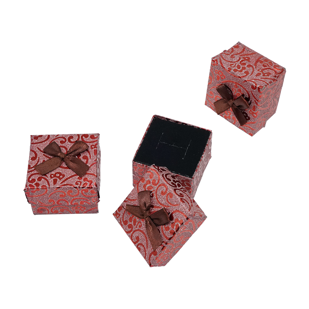 Glitter Multi Mix Color Cardboard Jewelry Boxes