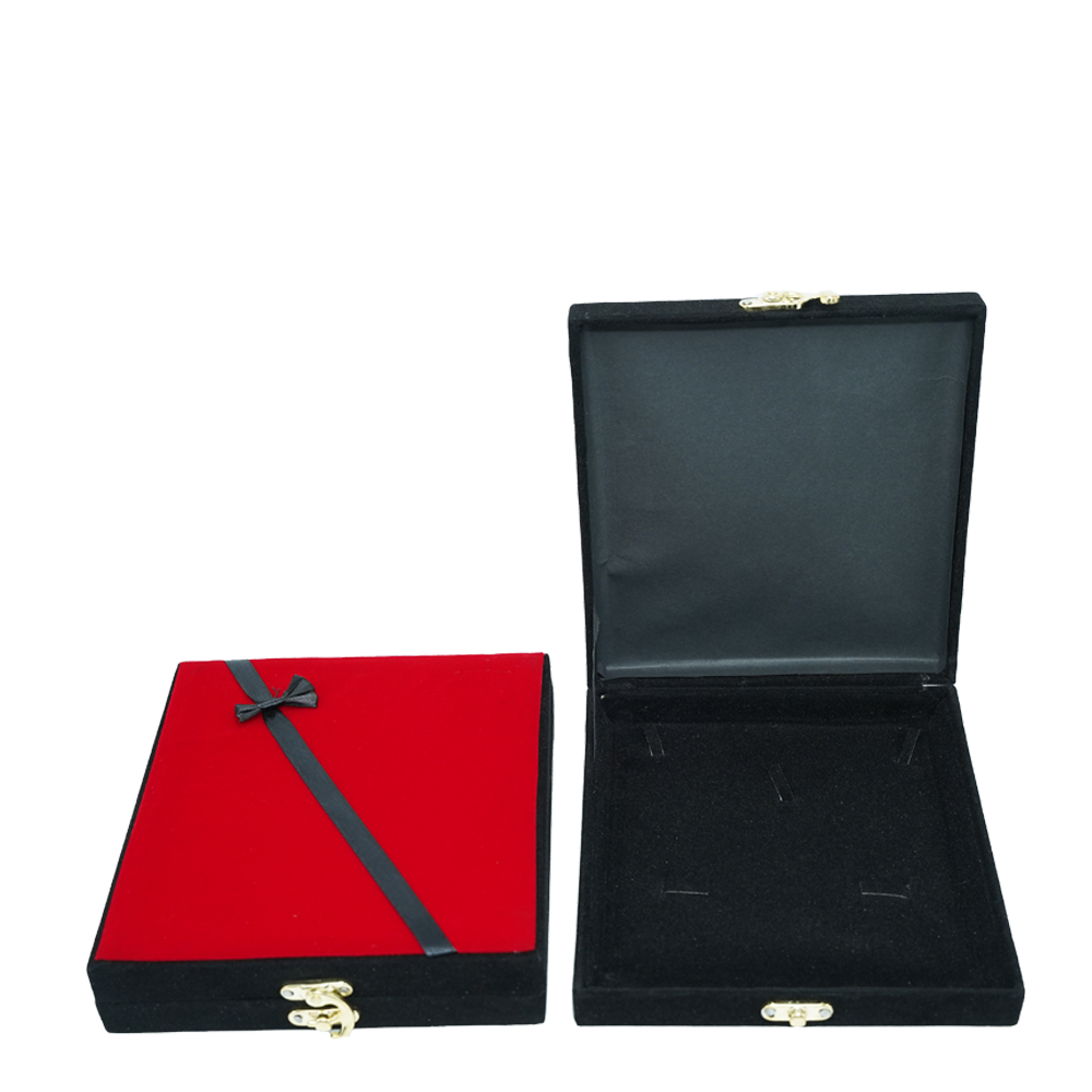 Red & Black Ribbon Jewelry Boxes