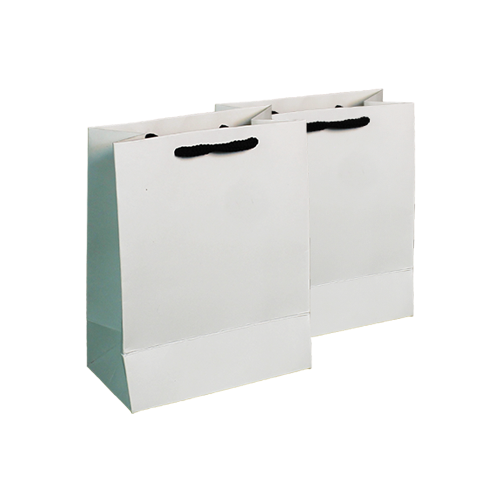 White & Black Eco Paper Jewel Bags