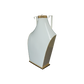PATTENED GOLDEN & WHITE SIDE BUST