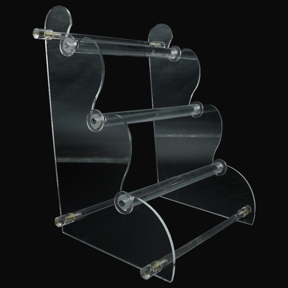 Black & White Crystal Stairs Shape Bangle Display Stands