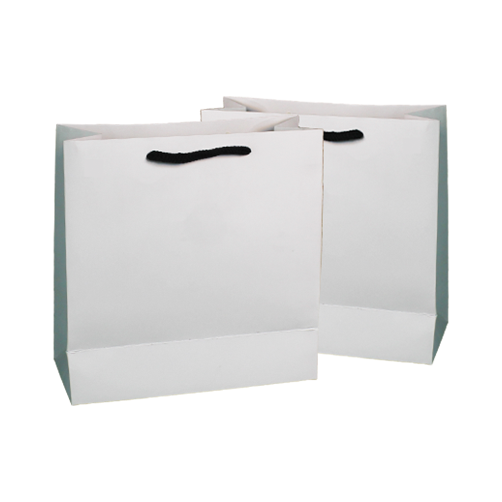 White & Black Eco Paper Jewel Bags