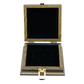 PVC Smooth Black Wooden Jewelry Boxes
