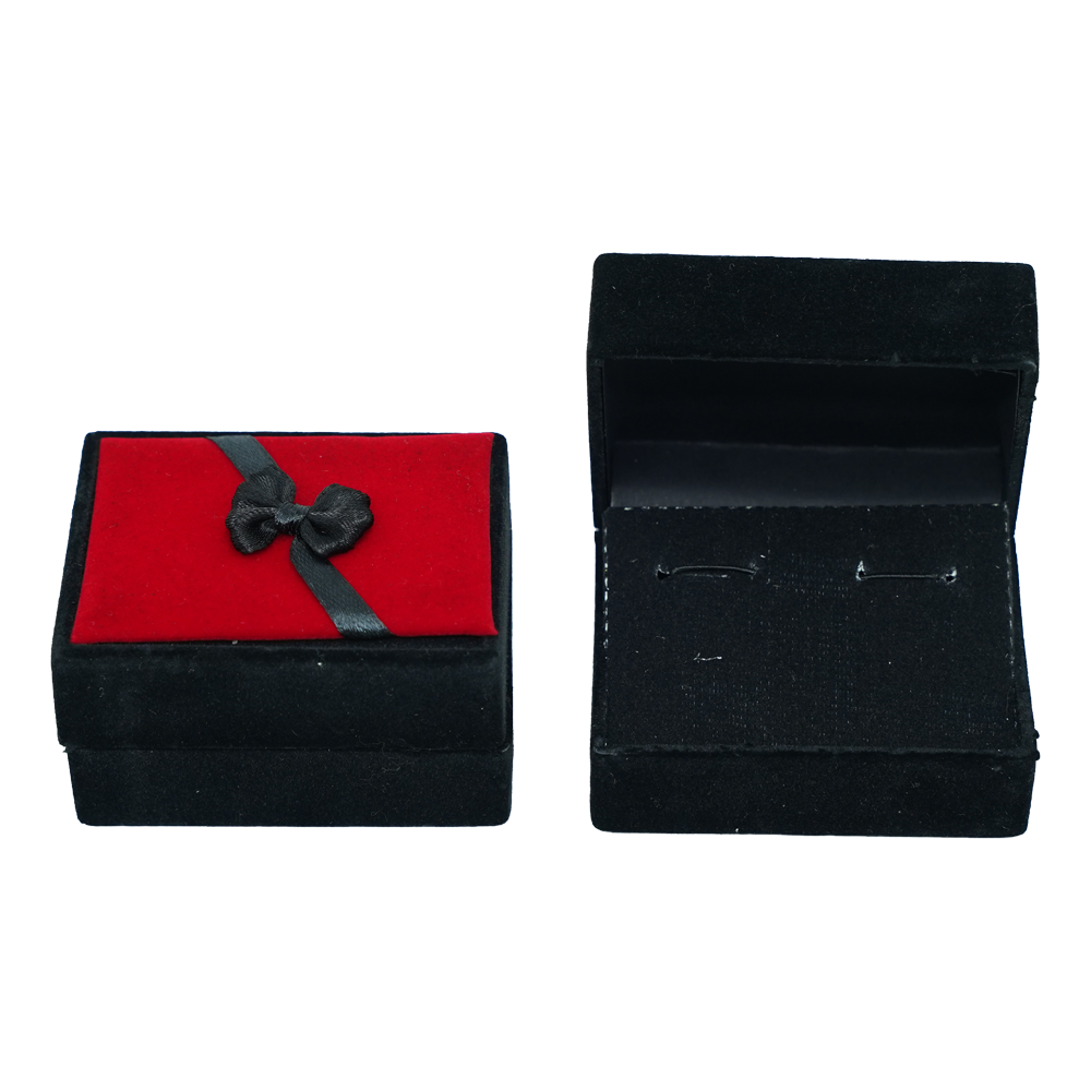 Red & Black Ribbon Jewelry Boxes