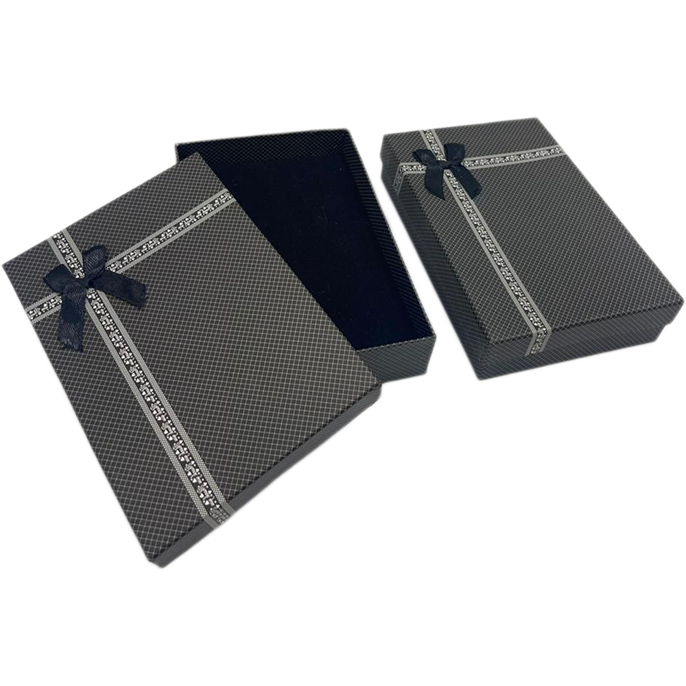 Black Thankyou Cardboard Jewelry Boxes