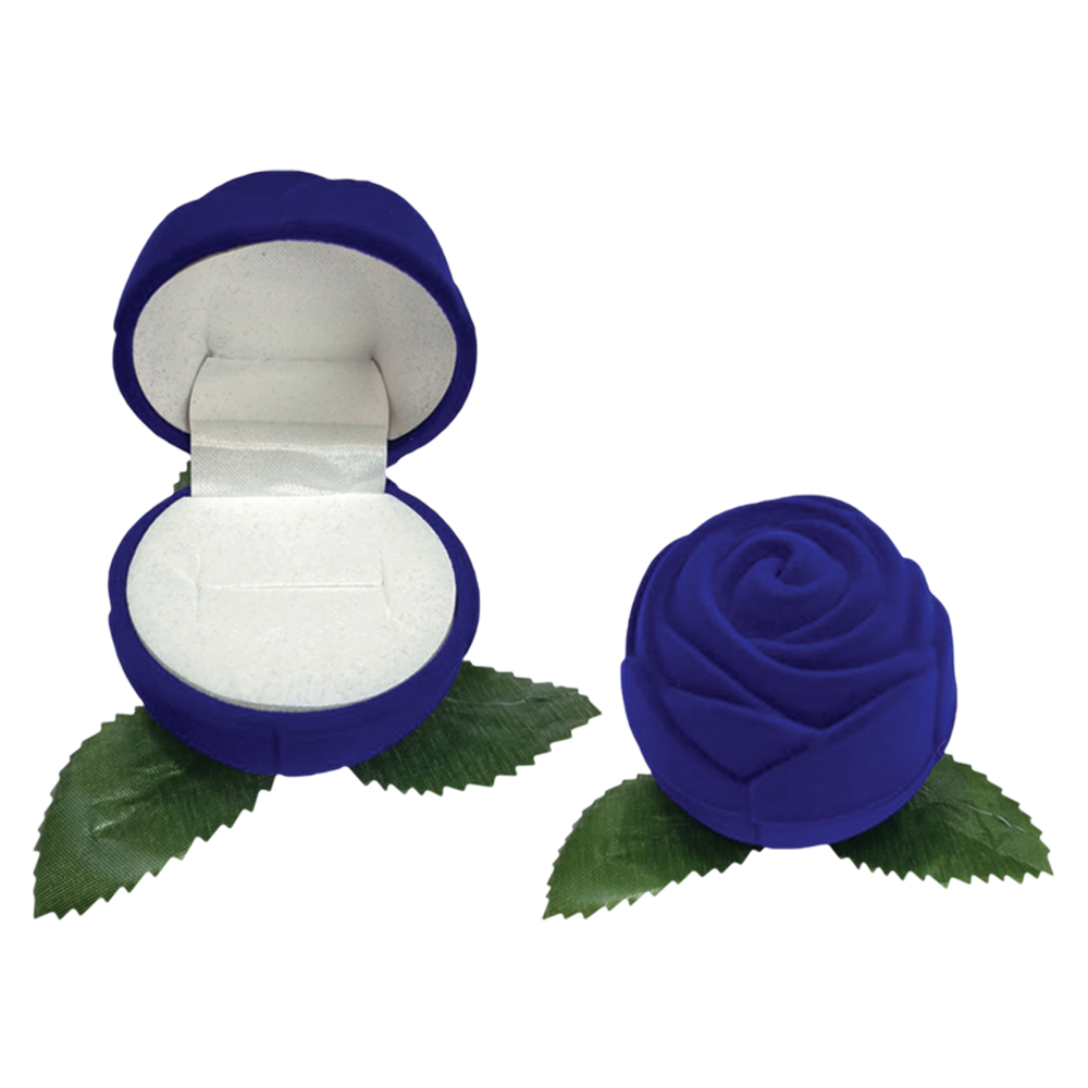 New Born Baby Velvet Rose Ring Boxes
