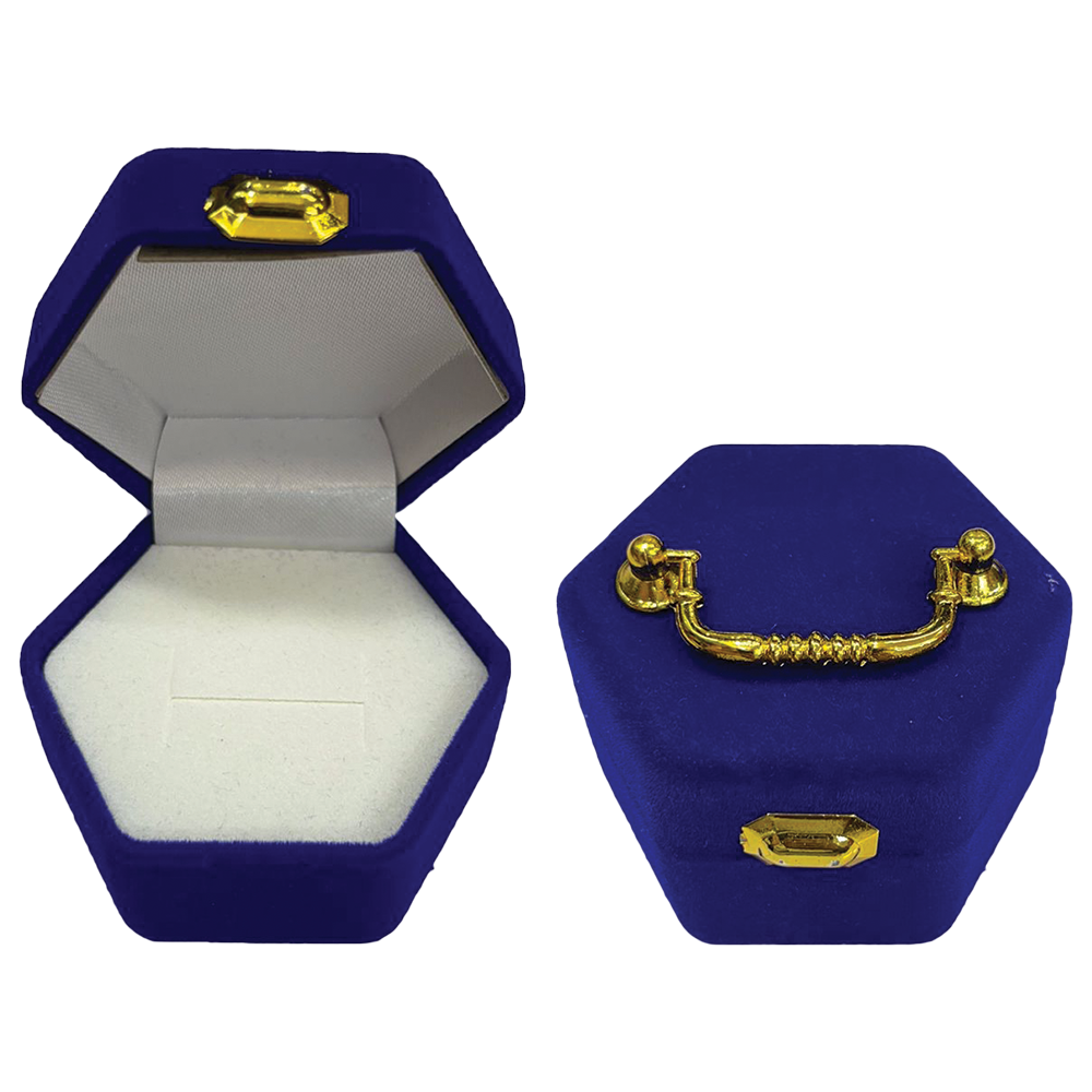 New Born Baby Velvet Suit Case Ring Box