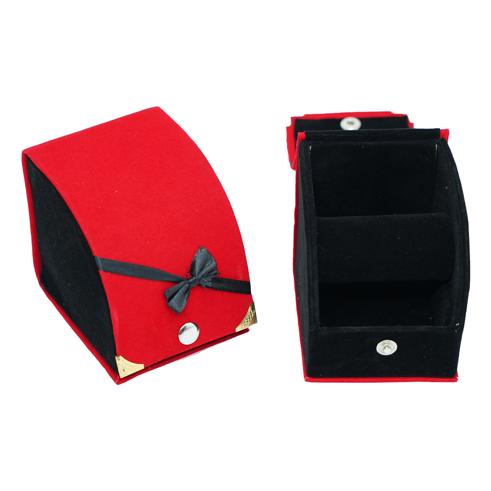 Red & Black Ribbon Jewelry Boxes