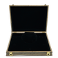 PVC Smooth Black Wooden Jewelry Boxes