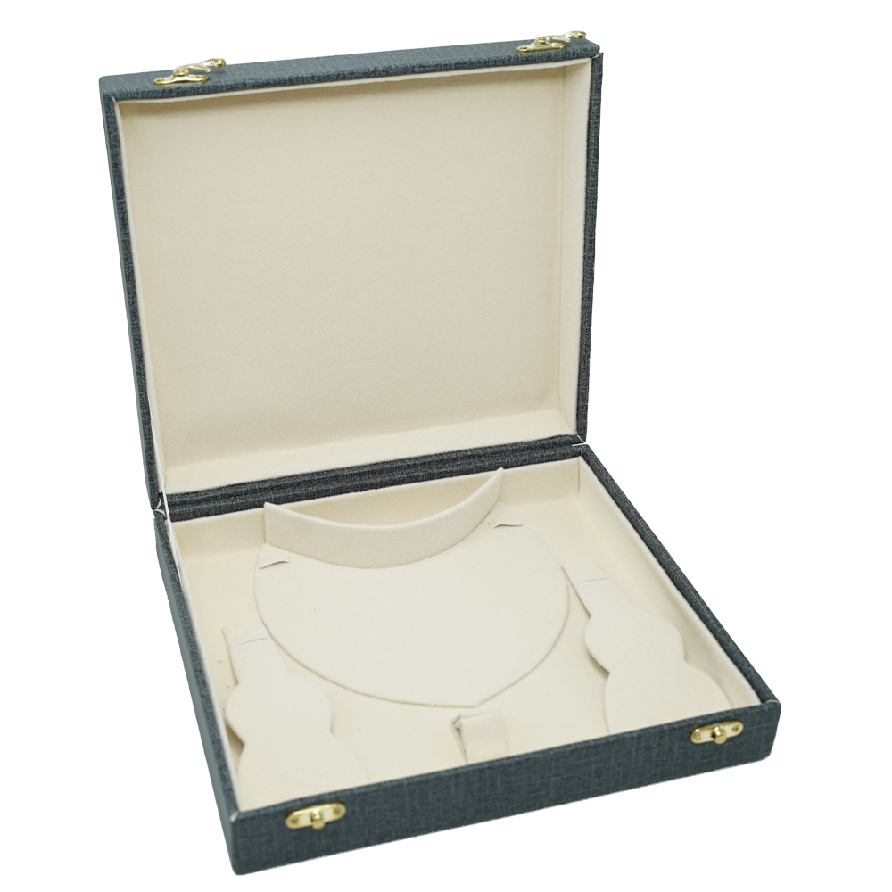 Leather & Velvet in Brown & Grey Jewelry Boxes