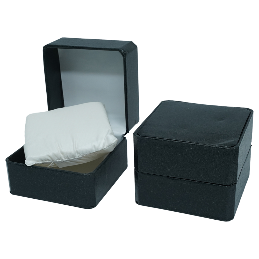 Multi Color Textured Leatherette Ring Jewelry Box