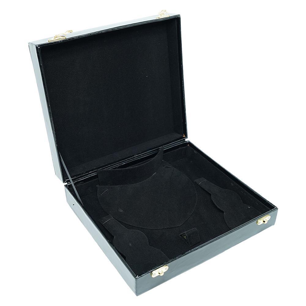 Black Marble Leathered Jewelry Boxes