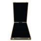 PVC Smooth Black Wooden Jewelry Boxes
