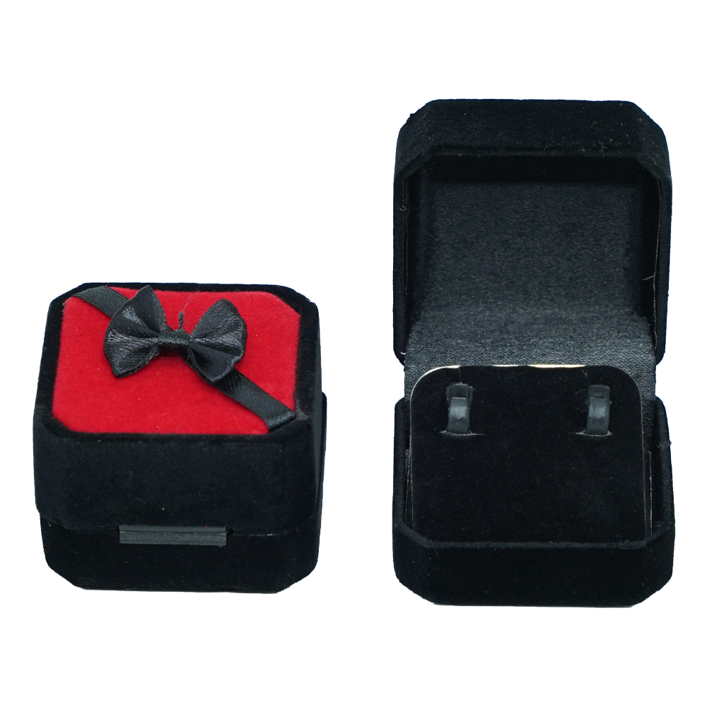 Red & Black Ribbon Jewelry Boxes